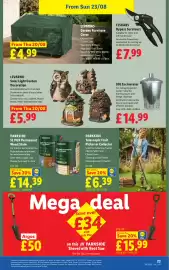 Lidl leaflet week 34 Page 27: Livarno solar light garden decoration €5,99, Parkside 5L Pur Permanent Wood Stain €14,39