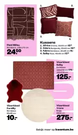 Kwantum folder Pagina 7: Plaid Millau €24,50, Kussens Africa €18,50