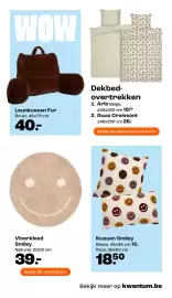 Kwantum folder Pagina 9: Kussen Smiley €18,50, Vloerkleed Smiley €39,00