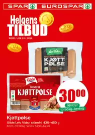 Spar kundeavis Side 1: Kjøttpølse €30,00