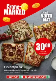 Spar kundeavis Side 4: Krone- MARKED 20 PKES Alltid varm MAT 3000 Fra vårt varmeskap Firkantpizza skinke &