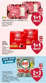 Delhaize folder week 33 Pagina 2: Appels, Pink Lady €3,15, Koffie, gemalen of in pads Perla €5,99