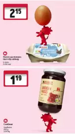 Delhaize folder week 33 Pagina 7: Confituur Aardbeien €1,19, Eieren van hennen met vrije uitloop €2,15