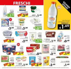 Volantino Eurospesa Pagina 5: Latte Zymil uht parzialmente scremato Parmalat €1,69, Mozzarella Santa Lucia Tris €2,99