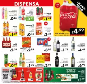 Volantino Eurospesa Pagina 9: Coca Cola classica/zero €4,99, Lugana doc Cantina di Negrar €6,99