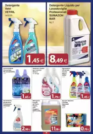 Volantino Docks Cash&Carry Pagina 34: Detergente Vetri Vetril €1,45, Sgrassatore universale SMAC €1,45
