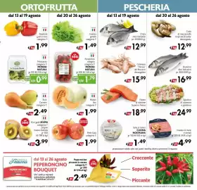 Volantino Maxi Supermercati Pagina 3: Meloni lisci categoria 1ª €1,99, Branzino Alto Adriatico €16,99
