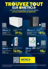 Catalogue METRO page 22: ARO Papier recyclé €18,50, METRO PROFESSIONAL Congélateur bahut GHF2300 €311,99