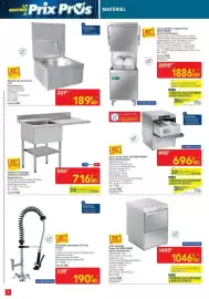 Catalogue METRO page 8: AMM Lave-mains €189,60, TOURNUS EQUIPEMENT plonges €716,80