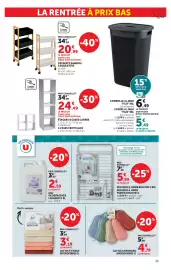 Catalogue Super U | La rentrée à prix bas page 11: U Tissus microfibres €3,19, U EAU DE REPASSAGE €2,59