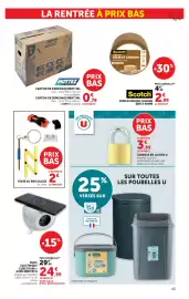 Catalogue Super U | La rentrée à prix bas page 13: PRIX BAS €2,00, MOTTEZ CARTON DE DEMENAGEMENT 36L €0,79