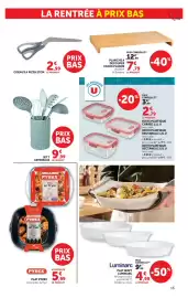 Catalogue Super U | La rentrée à prix bas page 15: PYREX PLAT PYREX €5,99, U BOITE PLASTIQUE €2,79