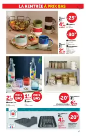 Catalogue Super U | La rentrée à prix bas page 17: ETAGERE EXTENSIBLE €6,99, BOUTEILLE 1L €2,49