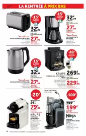 Catalogue Super U | La rentrée à prix bas page 18: KRUPS NESPRESSO INISSIA KRUPS €79,99