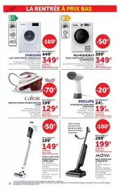 Catalogue Super U | La rentrée à prix bas page 22: SCHNEIDER SECHE-LINGE POMPE A CHALEUR SCHNEIDER 8 KG €349,00