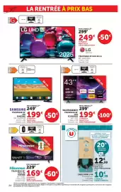 Catalogue Super U | La rentrée à prix bas page 24: SCHNEIDER TÉLÉVISEUR 43" €199,00, SAMSUNG TÉLÉVISEUR 32" LED €199,00