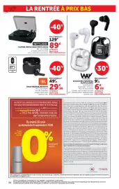 Catalogue Super U | La rentrée à prix bas page 26: JBL ÉCOUTEURS BLUETOOTH €29,99, WAY ECOUTEURS TWS INTRA AURICULAIRES €6,99