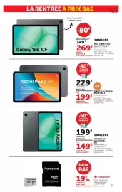 Catalogue Super U | La rentrée à prix bas page 27: SAMSUNG GALAXY TAB A11+ €269,00