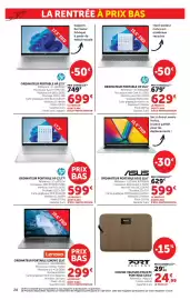 Catalogue Super U | La rentrée à prix bas page 28: HP ORDINATEUR PORTABLE 17,3" €599,00