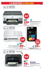 Catalogue Super U | La rentrée à prix bas page 29: HP Cartouches d'encre 308 €36,99, HP IMPRIMANTE MULTIFONCTION €89,99