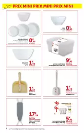 Catalogue Super U | La rentrée à prix bas page 6: ENSEMBLE WC €1,49, VAISSELLE OPALE €0,69