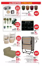 Catalogue Super U | La rentrée à prix bas page 9: CHAUFFEUSE €35,99, PLANTE ARTIFICIELLE €4,99