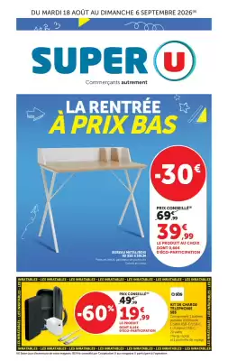 Super U | La rentrée à prix bas (valable jusqu'au 6-09)