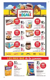 Catalogue U Express page 16: Nutella biscuits €4,84, Belin Crackers Belin €1,45