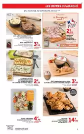 Catalogue U Express page 5: PÂTÉ LA BOURGEOISE DU NORD €3,49, FLAM'FINE FLAM'FINE €2,39