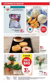 Catalogue U Express page 8: MELON €2,99, ASSORTIMENT DE TARTELETTES €5,85