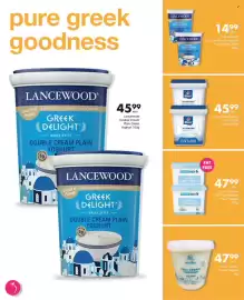 Save Hyper catalogue Page 6: Clover Authentikos Greek Style Yoghurt €45,99, Lancewood Double Cream Plain Yoghurt €14,99