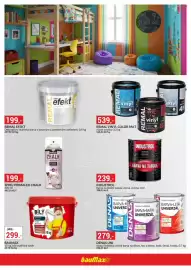 Baumax leták Strana 14: Denas uni vodou ředitelná vrchní barva na dřevo, kov a beton €279,00, Remal vinyl color mat €539,00