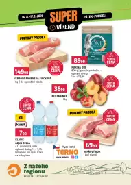 Terno leták Strana 1: Purina One €89,90, Nektarinky 1 kg €36,90