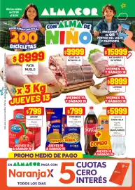 Catálogo Almacor semana 33 Página 1: Terrabusi fideo largo-guisero €799,00, Arcor puré de tomates clásico €799,00