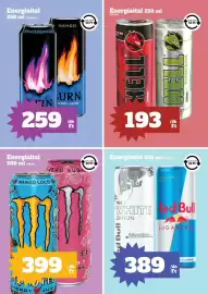 Vil-For akciós újság hét 33 Oldal 13: Burn energy drink €259,00, Monster energy €399,00