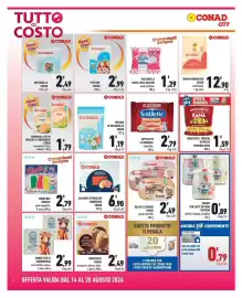 Volantino Conad City settimana 33 Pagina 2: Bio yogurt da latte fieno €0,89, Salmone affumicato norvegese Conad €6,90