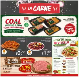 Volantino Coal Pagina 4: Alette di pollo piccanti €0,79, Straccetti di suino conditi €1,29