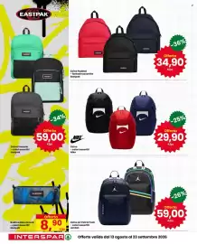 Volantino Interspar Pagina 2: Zaino Nike €29,90, Zaino Padded Eastpak €34,90