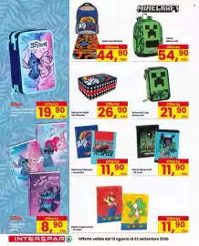 Volantino Interspar Pagina 4: Diario Stitch - 10 mesi Seven €8,90, Zaino Hot Wheels €44,90