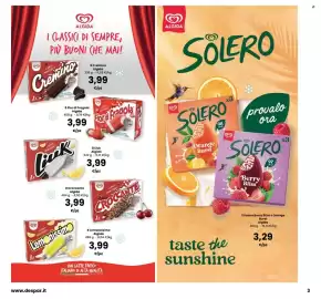 Volantino Interspar Pagina 3: Crocante Algida €3,99, Fior di Fragola Algida €3,99