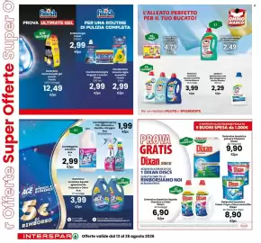 Volantino Interspar Pagina 10: Detersivo lavatrice liquido assortito Omino Bianco €3,99