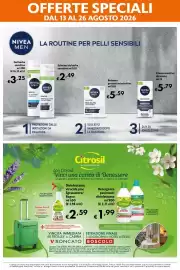 Volantino Eurospesa Pagina 14: Detergente pavimenti disinfettante Citrosil €1,99, Nivea Men sensitive crema idratante €5,79