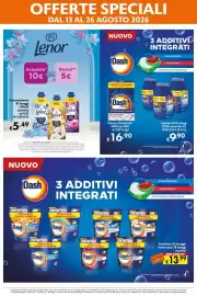 Volantino Eurospesa Pagina 18: Polvere 83 misurini DASH €16,90, Liquido DASH €9,90