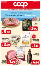 Volantino Coop Radenza Pagina 1: Prosciutto Cotto Effe Alta Qualità Ferrarini €1,49, Salsiccia di Suino €5,90