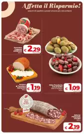 Volantino Coop Radenza Pagina 12: Salame Paisanella Levoni €2,19, Olive Pescheria CALACIURA Bianche/Nere €1,09