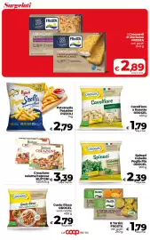 Volantino Coop Radenza Pagina 22: Fish Bar Findus €3,49, Gamberetti sgusciati FIDAGEL €3,39