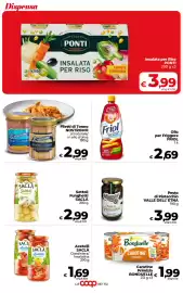Volantino Coop Radenza Pagina 28: Filetti di Sgombro MAREBLU €1,79, Tonno all'olio di semi di Girasole DUE PAVONI €3,99