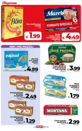 Volantino Coop Radenza Pagina 29: Zucchero di Canna Demerara Eridania €1,59, Trancino Mulino Bianco €2,49