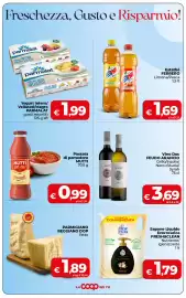 Volantino Coop Radenza Pagina 3: Vino Doc FEUDO ARANCIO €3,69, Passata di pomodoro MUTTI €0,99