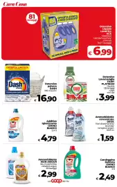 Volantino Coop Radenza Pagina 41: Candeggina + Densa ACE €1,79, Detergente spray AJAX €1,99